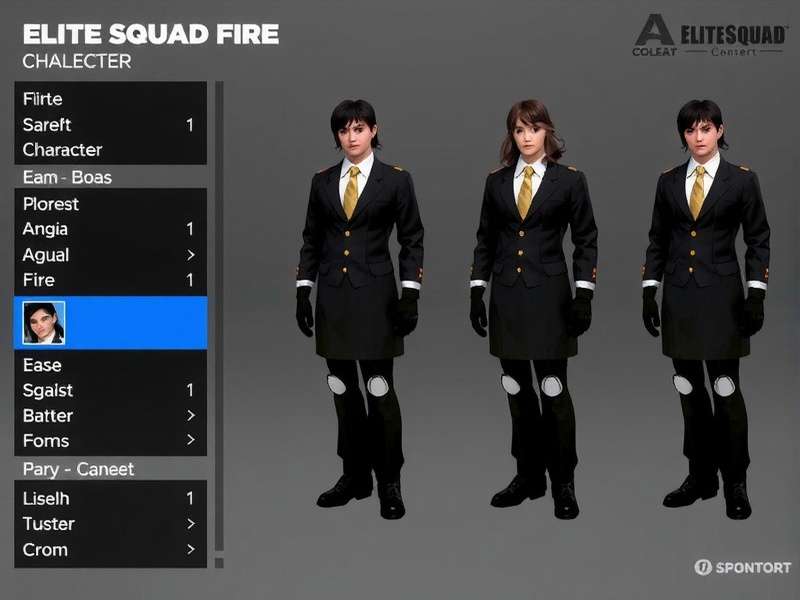 Elite Squad Fire Character Selection